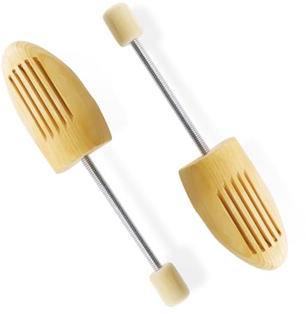 BEASAFY Schuhspanner Holz, Holz Schuhspanner Schuhweiter, Shoe Tree mit Stahlfeder, Knickschutz Schuhe, Schuhstrecker Schuhdehner Stiefelspanner, Unisex - Damen/Herren, für Alle Schuhe(Gr. 39-41)