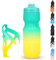 Bike Water Bottle Holder with 24 Oz Bottle, Durable Leak-Proof Non-Slip Design, Lightweight & Universal Fit for Mountain/Road Cycling Accessories