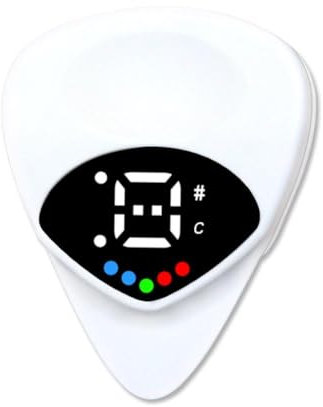 Gitarrenplektren mit eingebautem Stimmgerät, Echtzeitüberwachung, beste Wahl für akustische Instrumente, E-Spieler und