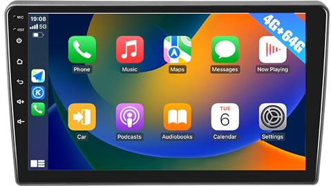 Android autorradio para Peugeot 407 (2004-2011) Pantalla Radio estéreo Carplay GPS Navi FM 64G