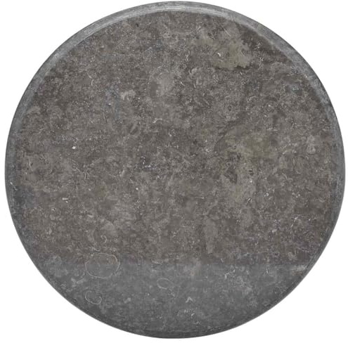 QJBSAVVA Marmor Tischplatte Schwarz Ø60x2,5 cm Modernes Design & Robustheit für Esstisch Couchtisch Balkon Garten und Küche