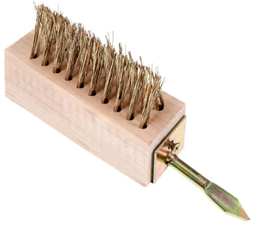 Angoily Stahldrahtbürste Unkrautentferner Gartengerät Rostfrei Moosentferner Terrassenreinigung Gehwegbürste Für Garten Und Außenbereich