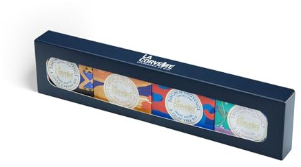 La Corvette – Geschenkset 4 Provence Seifen 100g – Mediterrane Düfte – 100% Pflanzliche Öle – Hand- & Körperpflege – Geschenkbox