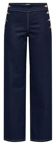 JACQUELINE de YONG Female Jeans mit weitem Bein JDYLIZZIE Mittlere Taille Weiter Beinschnitt Jeans