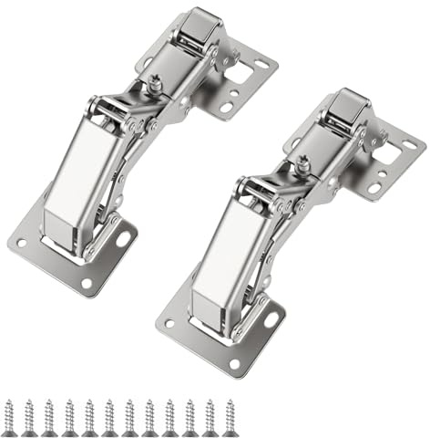 NUTKIT 2PC 170Degree Soft Close Cabinet Door Hinges,Kitchen Cupboard Hinges