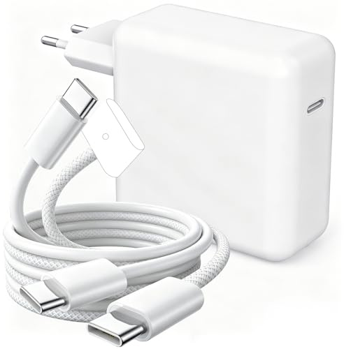 Mac Book Ladegerät - 100W GaN USB C Ladekabel mit MacBook Pro 14/16 Zoll (M5/M4/M3/M2/M1 Pro/Max) 2021-2026, MacBook Air 13/15 Zoll (M5/M4/M3/M2) 2022-2026, Inklusive 2,0 m USB-C auf Mag3 Schnellladen