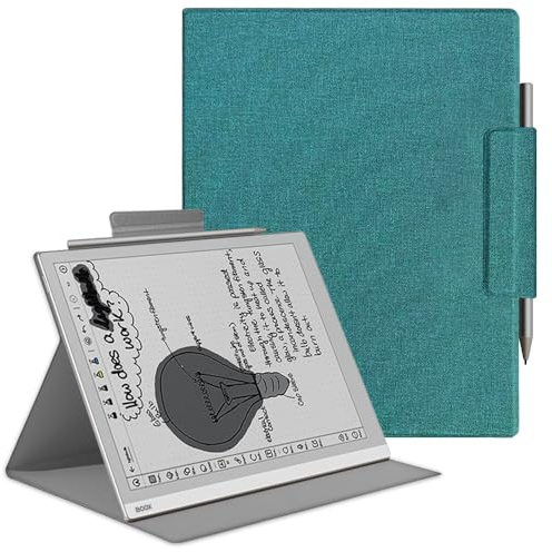 Custodia magnetica con supporto per Onyx BOOX Tablet Go 10.3 /BOOX Tablet Go 10.3 Gen II (2026) ePaper Ultra-sottile leggera Auto Sleep/Wake, fibbia magnetica per penna e chiusura magnetica (verde)