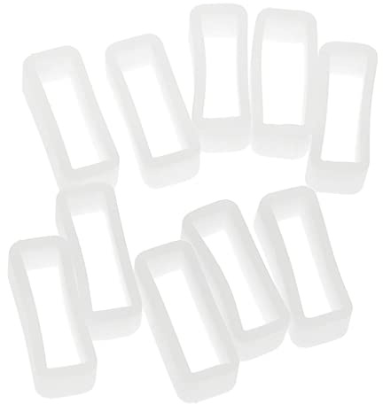 Mqiklt 10 Pezzi Ferma Cinturino Gomma Ricambio Gancio Cinturino Accessorio Orologio Materiale Silicone Adatto per Attività Sportive Ufficio