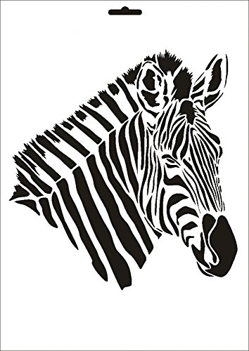 UMR-Design W-010 Zebra Wand/Textilschablone Grösse A4