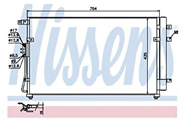 Nissens 940269 Kondensator, Klimaanlage