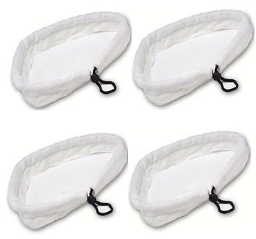 Kga-Supplies 4 X Microfibre Cloths Covers Pad for ASDA Genie GUV-03 GUV03 Steam Cleaner Mop