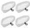 Kga-Supplies 4 X Microfibre Cloths Covers Pad for ASDA Genie GUV-03 GUV03 Steam Cleaner Mop