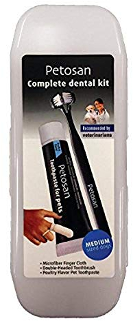 Petosan Komplettes Zahnpflege-Set für Hunde, Größe M, 6,8-15,4 kg