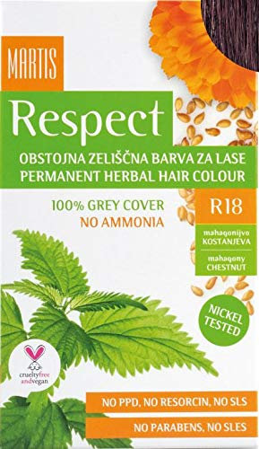 Haarfarbe Martis Respect “Ammonia-Free” Hair Color * mahogany chestnut – 18