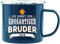 History & Heraldry Echter Kerl - Emaille Becher Bester Bruder - individuelle und personalisierte Tasse mit Name und Spruch