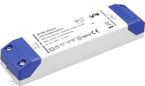 Self Electronics SLT60-24VLG-E LED-Treiber Konstantspannung 60W 0-2,5A 24,0V/DC Möbelzulassung