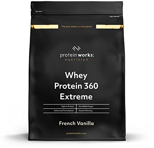Protein Works - Whey Protein 360 | Premium Whey Shake | Whey Protein Powder Blend | No Added Sugar Protein Shake | 40 Servings | French Vanilla | 1.2kg