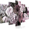 decomonkey Bilder Blumen 200x100 cm 5 Teilig Leinwandbilder Bild auf Leinwand Vlies Wandbild Kunstdruck Wanddeko Wand Wohnzimmer Wanddekoration Deko Lilien Natur Pflanzen