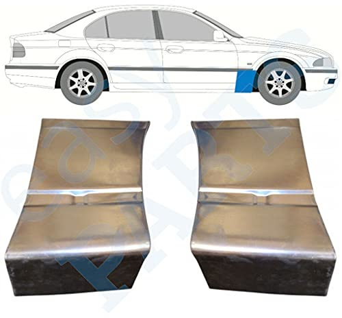 Frontflügel-Reparaturblech Frontflügel, 2 Stück, passend für BMW 5 1996 2004 E39 Limousine, Kombi Limousine und Kombi, unlackierter Stahl, für beide Seiten des Autos, beseitigen Sie Rost in