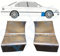 Frontflügel-Reparaturblech Frontflügel, 2 Stück, passend für BMW 5 1996 2004 E39 Limousine, Kombi Limousine und Kombi, unlackierter Stahl, für beide Seiten des Autos, beseitigen Sie Rost in