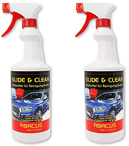 ABACUS® Gleitmittel für Reinigungsknete 2X 750 ml (7738.2) Knet-Gleitmittel Clay Bar Auto, Auto Knete, Lack Knete