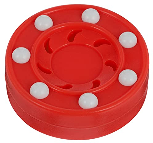 BESPORTBLE Puck Roller Hockey Puck Professionelle Straße Hockey Praxis Ball Handhabung Ausbildung Roller Puck für Frauen Männer Anfänger Rot Eishockey Pucks