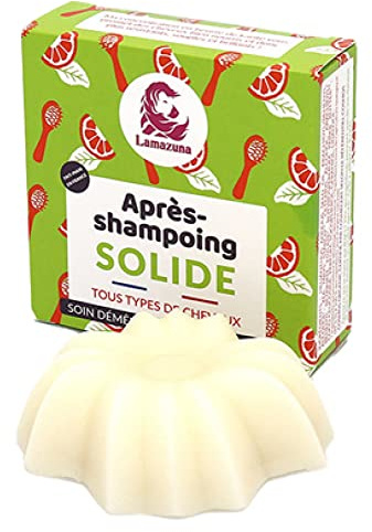 Lamazuna Après-Shampoing Solide Soin Démêlant et Nourrissant Bio 74 ml