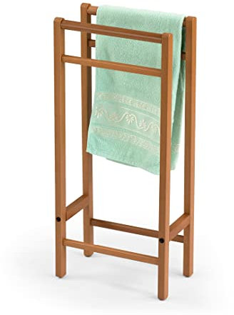 Arredamenti Italia Porte-Serviettes ou Pantalon de Sauce, Bois - Double Support - Finition Cerise, « AR-It Le cœur du Bois »