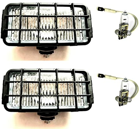 MelTruck® 2x Halogen Nebelscheinwerfer Zusatzscheinwerfer Nebellicht und 12V Glühbirnen
