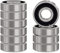 XiKe 696-2RS Kugellager mit Doppeldichtung 6x15x5mm Chromstahl und Vorgeschmiert, 696RS Miniatur-Rillenkugellager, 10er Pack