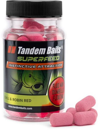 Tandem Baits Karpfen Futter Angelfutter Pop Ups Fluo Mini Dumbells Floating Fruchtbestie