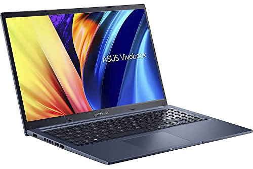 ASUS VivoBook 15 Slim Laptop, 15.6 FHD Display, Intel Core i7-1260P CPU, Intel Iris Xe Graphics, 8GB RAM, 512GB SSD, Fingerprint Sensor, Windows 11 Home, Quiet Blue, F1502ZA-DS72