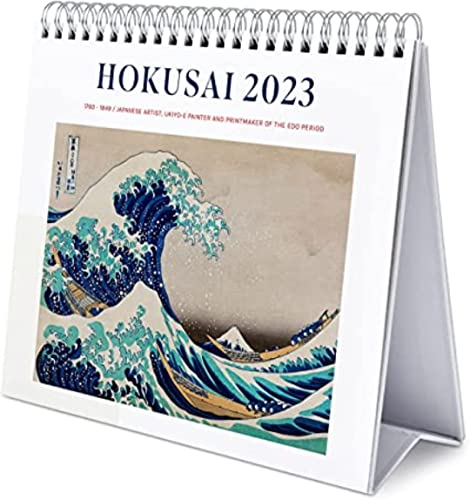 Grupo Erik Tischkalender 2023 - Die große Welle vor Kanagawa Kalender 2023 Tischkalender - Tischkalender 2023 Quer Format - Tischkalender 2023 zum Aufstellen - FSC zertifiziert - Offizielle Lizenz