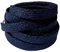 BupiMufi Cordones planos de 9-10 mm de ancho con purpurina [ de material mejorado] resistentes a la rotura metálicos brillantes cordones de zapatos con diseño Bling, azul oscuro, 120