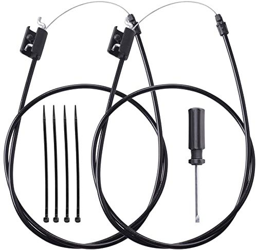 ORAEVY 532183281 183281 Control Cable Compatible with Poulan Roper Husqvarna Craftsman Weed Eater Walk-Behind Lawn mowers Craftsman Lawnmower Parts Model 917(2Pack)