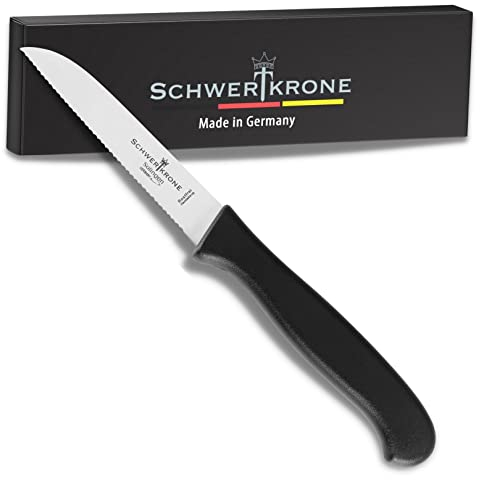 Schwertkrone Solingen Couteau à tomates Couteau universel - lame dentelée - inoxydable et lavable au lave-vaisselle