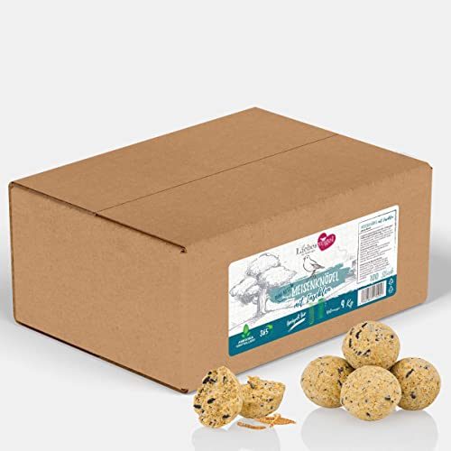 Liebesvogel Meisenknödel mit Insekten ohne Netz Premiumqualität für Wildvögel (200)