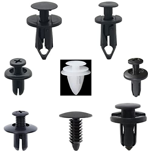 120 Pieces Plastic Car Retainer Clips,Nylon Car Fasteners Rivet Clips