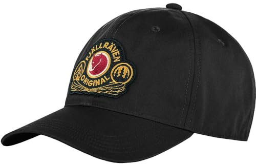 Fjällräven Unisex Classic Badge Kappe, Black, S/M