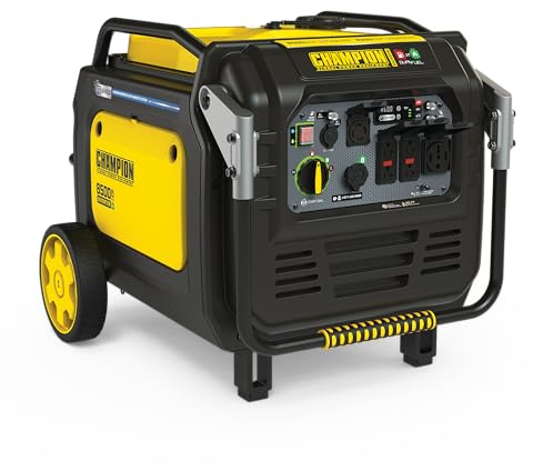 Champion Power Equipment 8500-Watt Electric Start Dual Fuel Home Backup Portable Inverter Generator with Quiet Technology and CO Shield