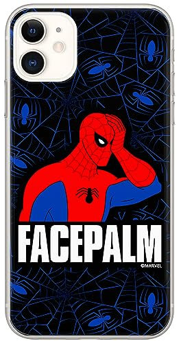 ERT GROUP mobile phone case for Iphone 11 original and officially Licensed Marvel pattern Spider Man 029 optimally adapted to the shape of the mobile phone, case made of TPU
