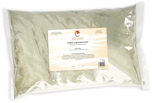 Eivolution Geflügelbad & Einstreuzusatz: 25kg Diabas Urgesteinsmehl – Natürlich & Biotauglich für Hühner - Optimales Stallklima