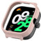 SMYAOSI Custodia Compatibili con Xiaomi Redmi Watch 4 Cover, 2 Pezzi Silicone Custodia Protettiva - Rigido PC Case Paraurti Accessori per Xiaomi Redmi Watch 4 Smartwatch (Rosa)