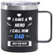 Coolparty Personalized Tumblers Birthday Father's Day Gifts for Dad Present, Best Dad Ever 12oz Stainless Steel Vacuum Insulated Tea/Coffee/Water Cup Mug with Handle