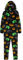 Minecraft Fleece Jumpsuit Kinder Jungen Schlafoverall mit Kapuze, Gamer Geschenke für Kinder Teenager (Schwarz/Mehrfarbig, 13-14 Jahre)