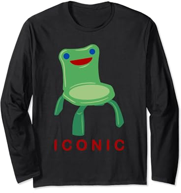 Froggy Chair Frosch Stuhl Meme Langarmshirt