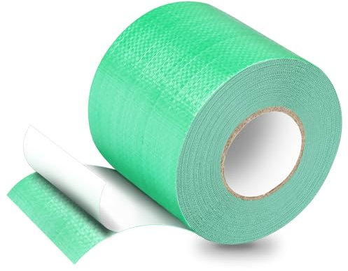 HONGTAISHENG Nastro di Riparazione per Teloni in Tessuto, Toppe per Teloni, Nastro per Teloni, PE, 10M*8CM, per Teloni per Camion, Tende da Sole, Tende, Verde