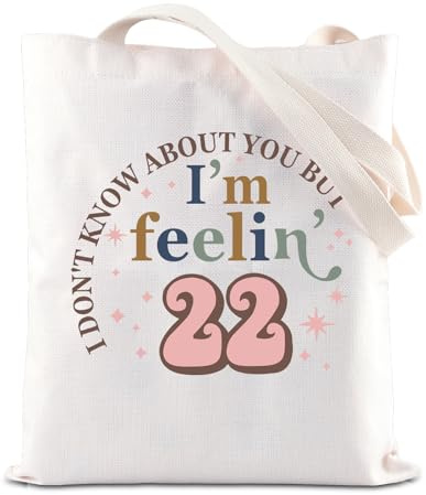 Inspirierende Tragetasche zum 22. Geburtstag, Mädchen, Geschenk zum 22. Geburtstag, Party, Geschenk für 22. Geburtstag, 20, Geschenk für beste Freundin, 22, 14.56INCHES