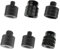 Oiieco 6Pcs Mic Stand Adapter, Black Aluminium Alloy Camera Stand Adapter Mic Screw Adapter Mic Thread Adapter,Microphone Stand Accessories for Microphone Stand,Camera Stand,Recorder Stand