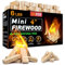 WiFER Mini-Feuerstab mit Feuerstarter, ofengetrocknetes Kiefernholz, tolles Brennholz für Holzöfen, Tisch-Feuerstelle, BBQ-Grill, Pizzaofen, Solo-Herd-Zubehör, Grillzubehör, 2,5–2,7 kg Box